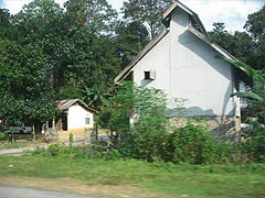 Entrance to the KG Kemangi rural drinking water treatment site in Kedah