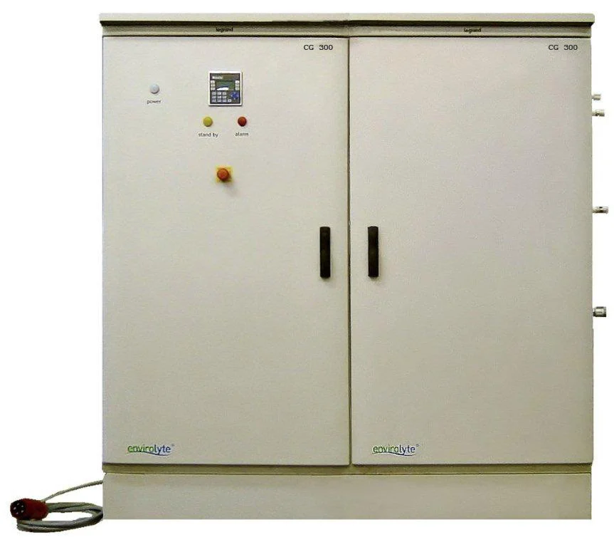 Envirolyte CG-300 catholyte generator for on-site alkaline catholyte production