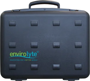 Envirolyte portable disinfectant generation unit for demonstrations and field applications