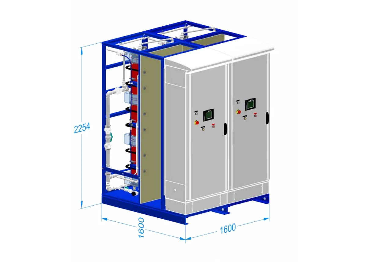 Two Envirolyte Modular HD generator modules for expanded active chlorine output