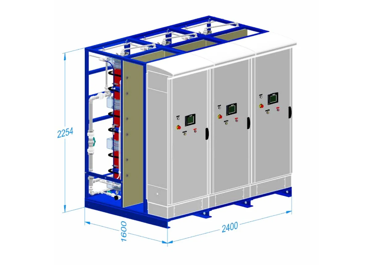 Three Envirolyte Modular HD generator modules for higher FAC demand