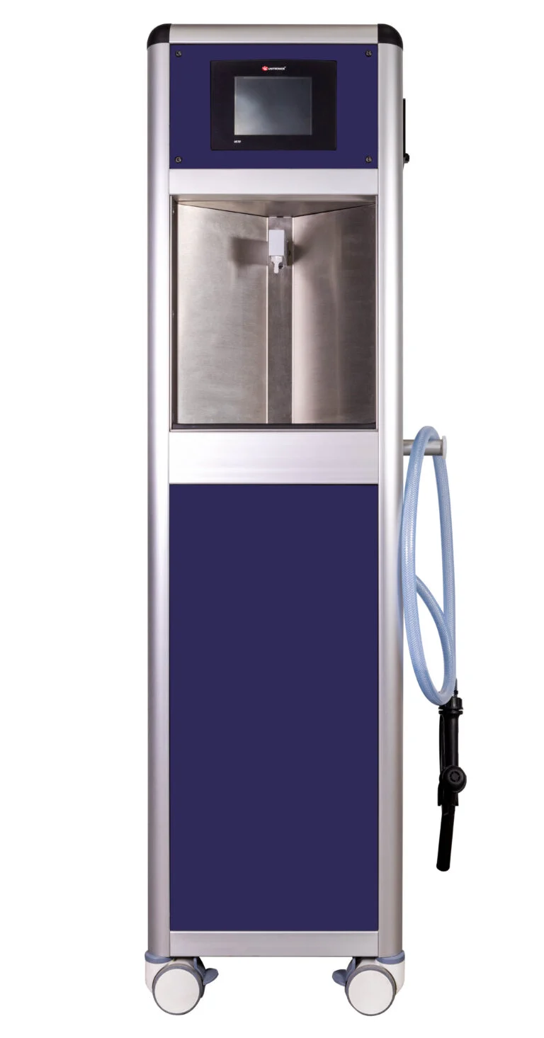 Front view of Envirolyte DesiStation-120 HOCl generator for professional disinfection